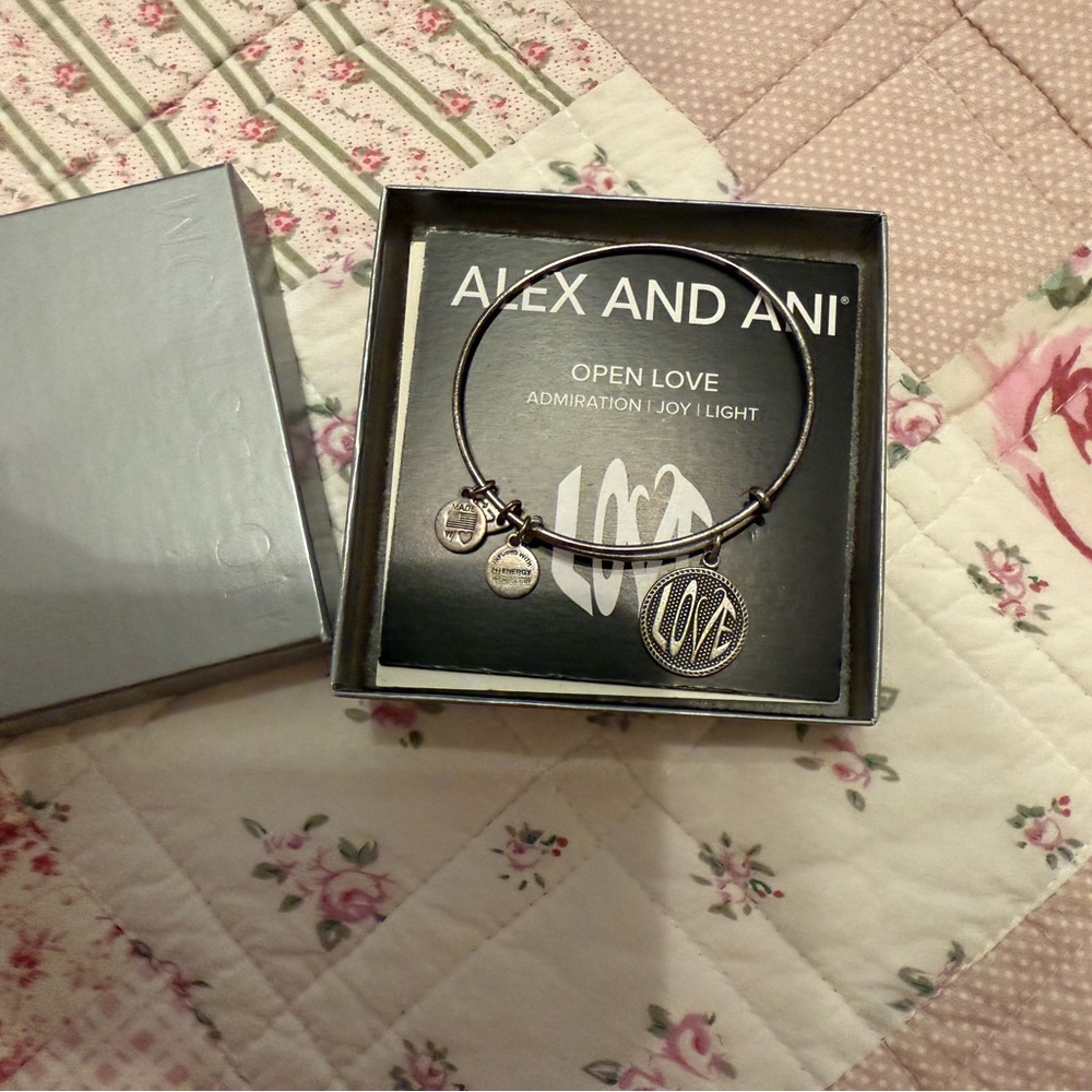 Alex and Ani Silver Open Love Bracelet
